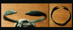 Bracelet, Celtic/Romano, Facing Snakes, 4th-1st Cent BC, Rare!